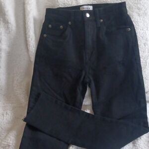 Pistola Women's Black Jeans W Slight Fray Hem